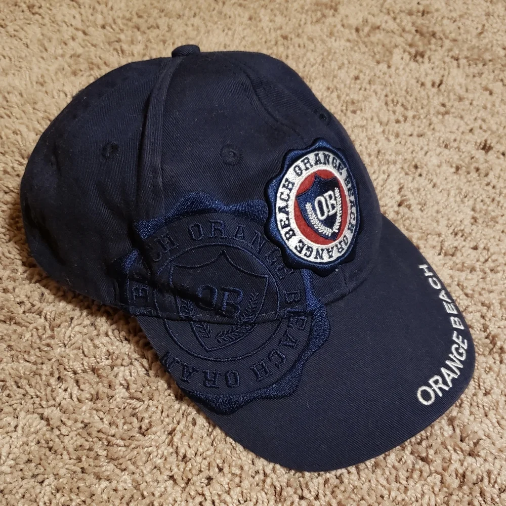 Orange Beach Navy Blue Ball Cap - Youth Size
